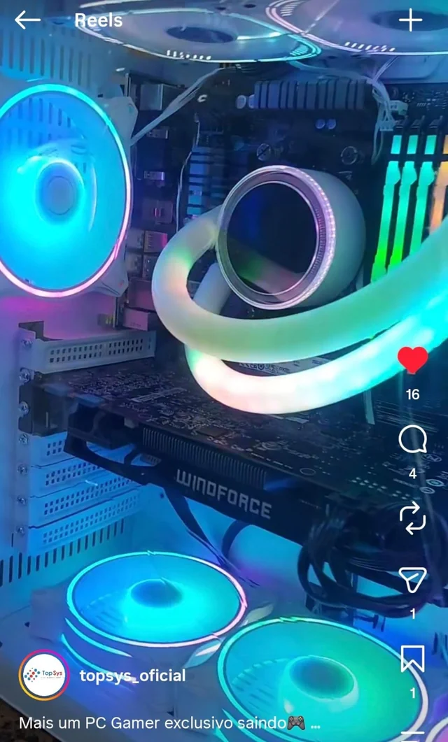 PC gamer montado pela TopSys